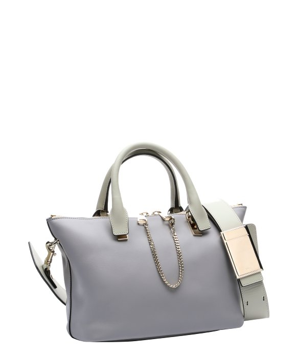 Chlo Grey Leather \u0026#39;Baylee\u0026#39; Convertible Tote Bag in Gray (grey) | Lyst  
