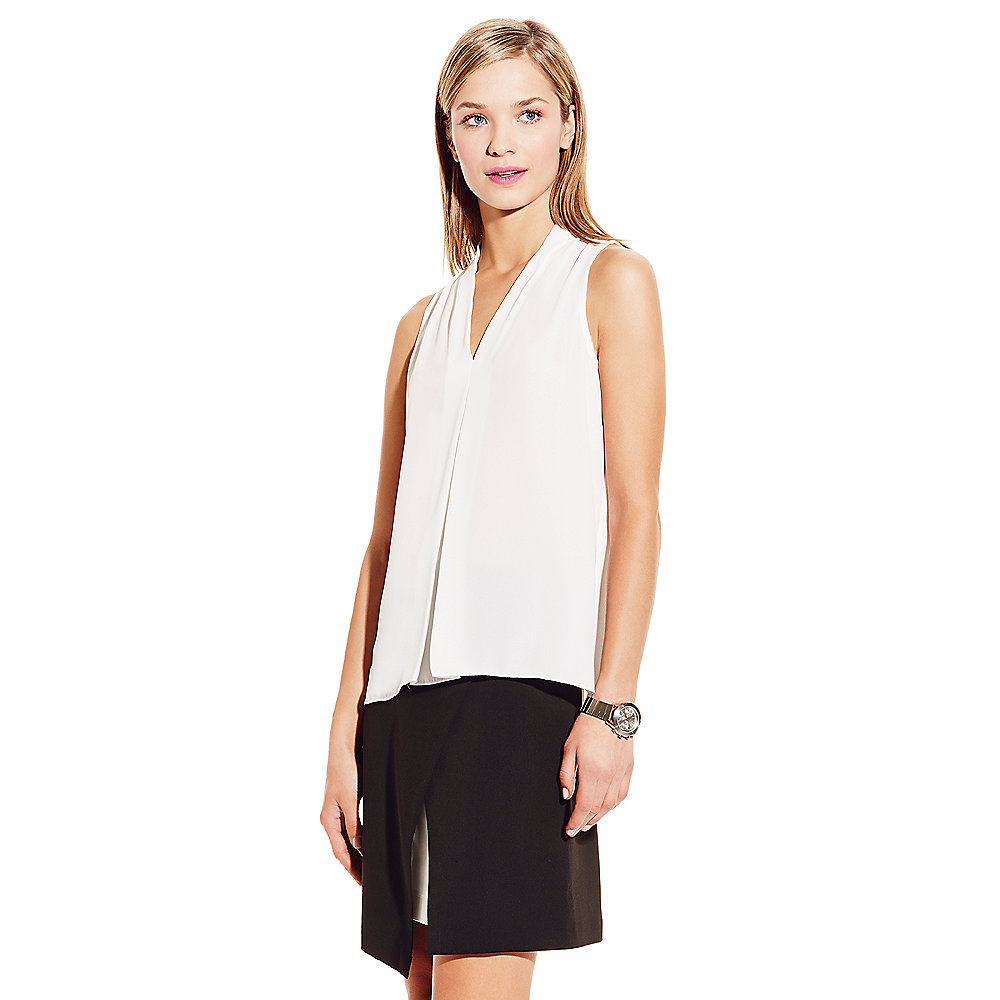 vince camuto white blouse