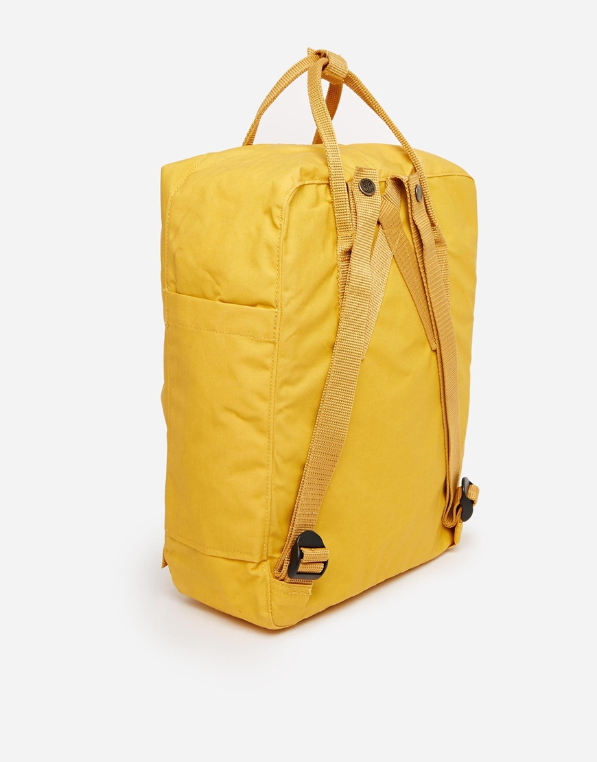 Fjallraven Kanken Backpack in Yellow for Men | Lyst