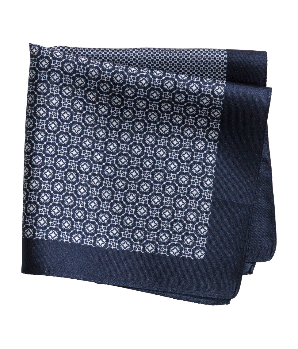 Lyst - H&m Silk Handkerchief in Blue for Men