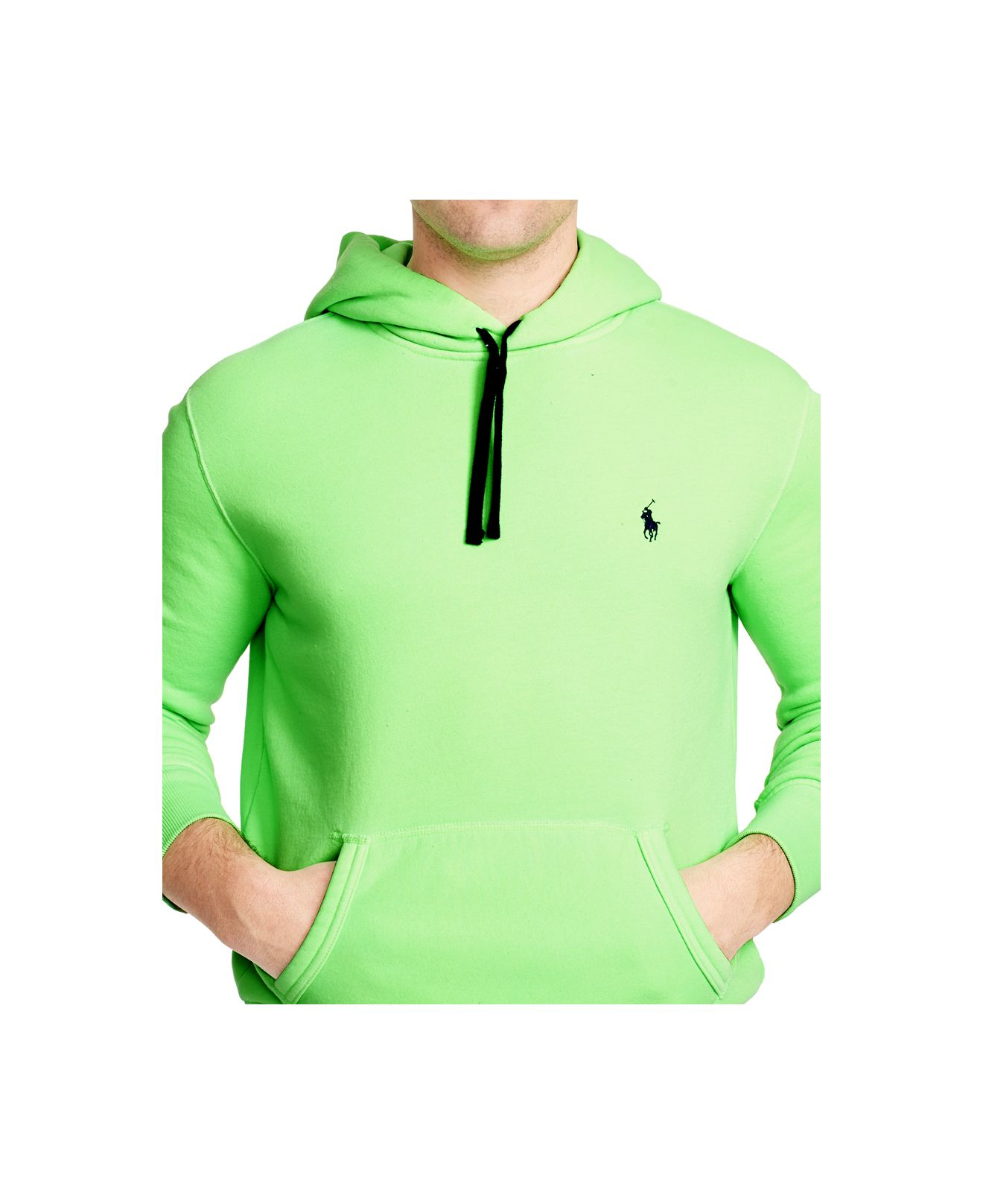 lime green polo hoodie