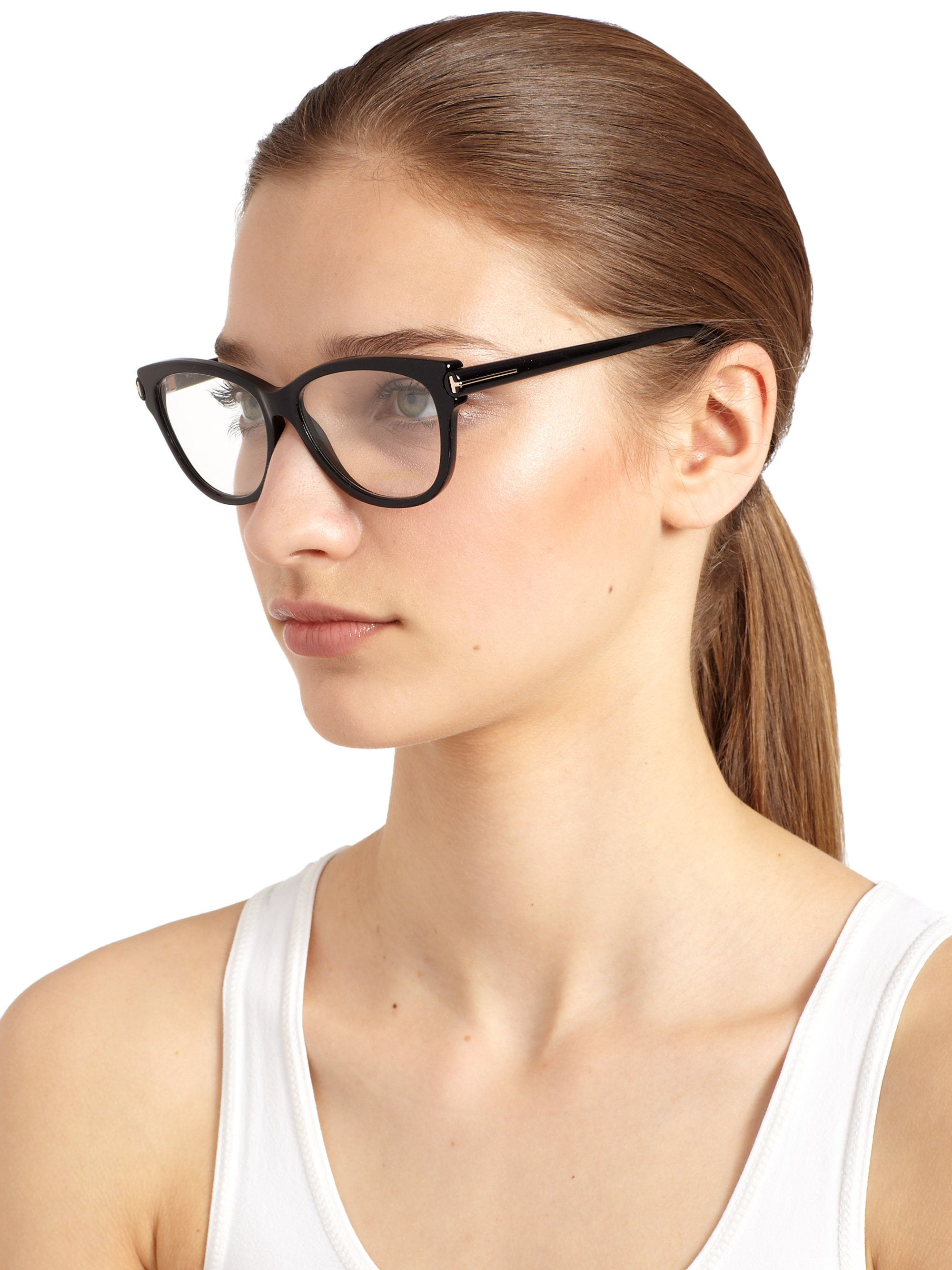 Tom ford Oversized Plastic Ophthalmic Frames in Black | Lyst