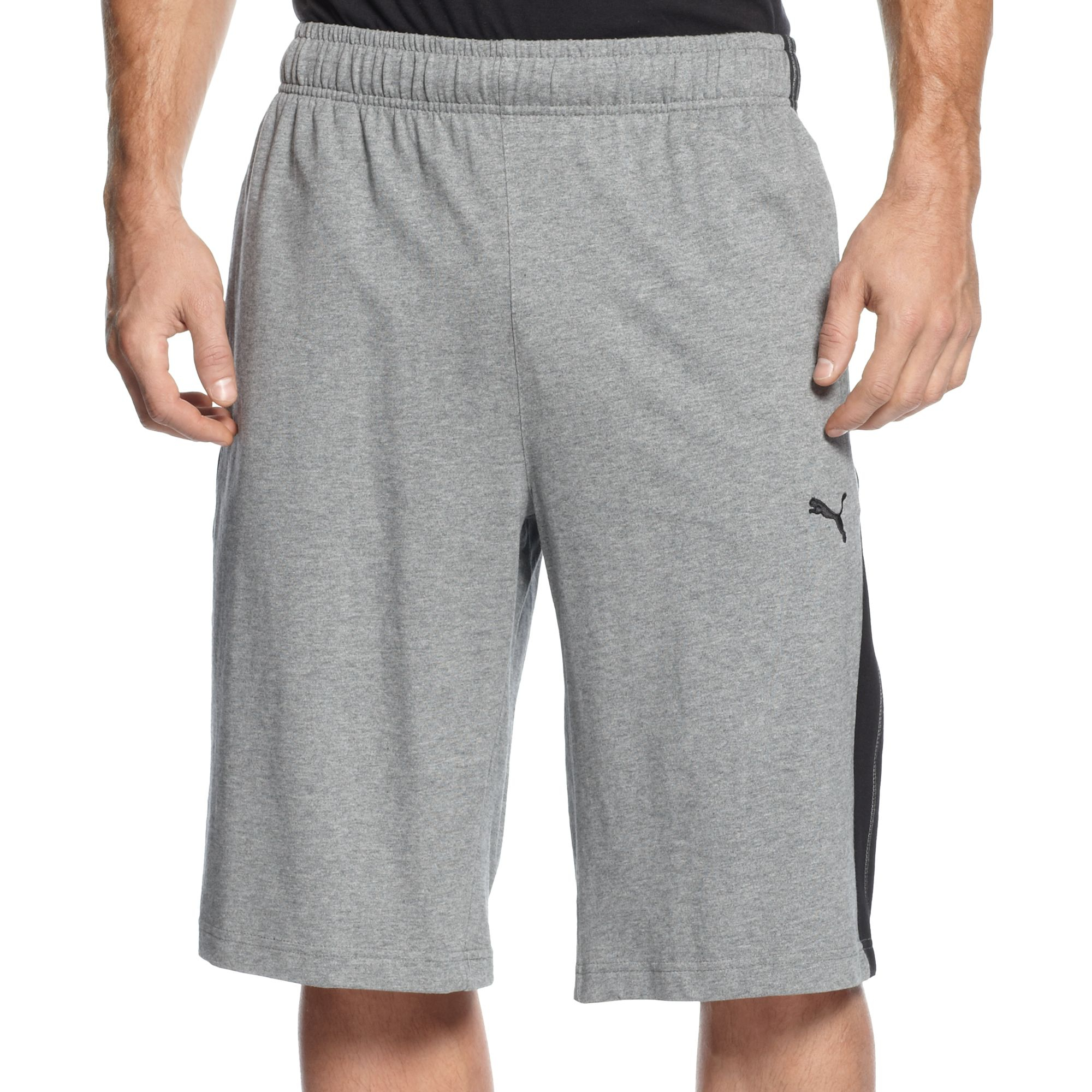 mens puma jersey shorts