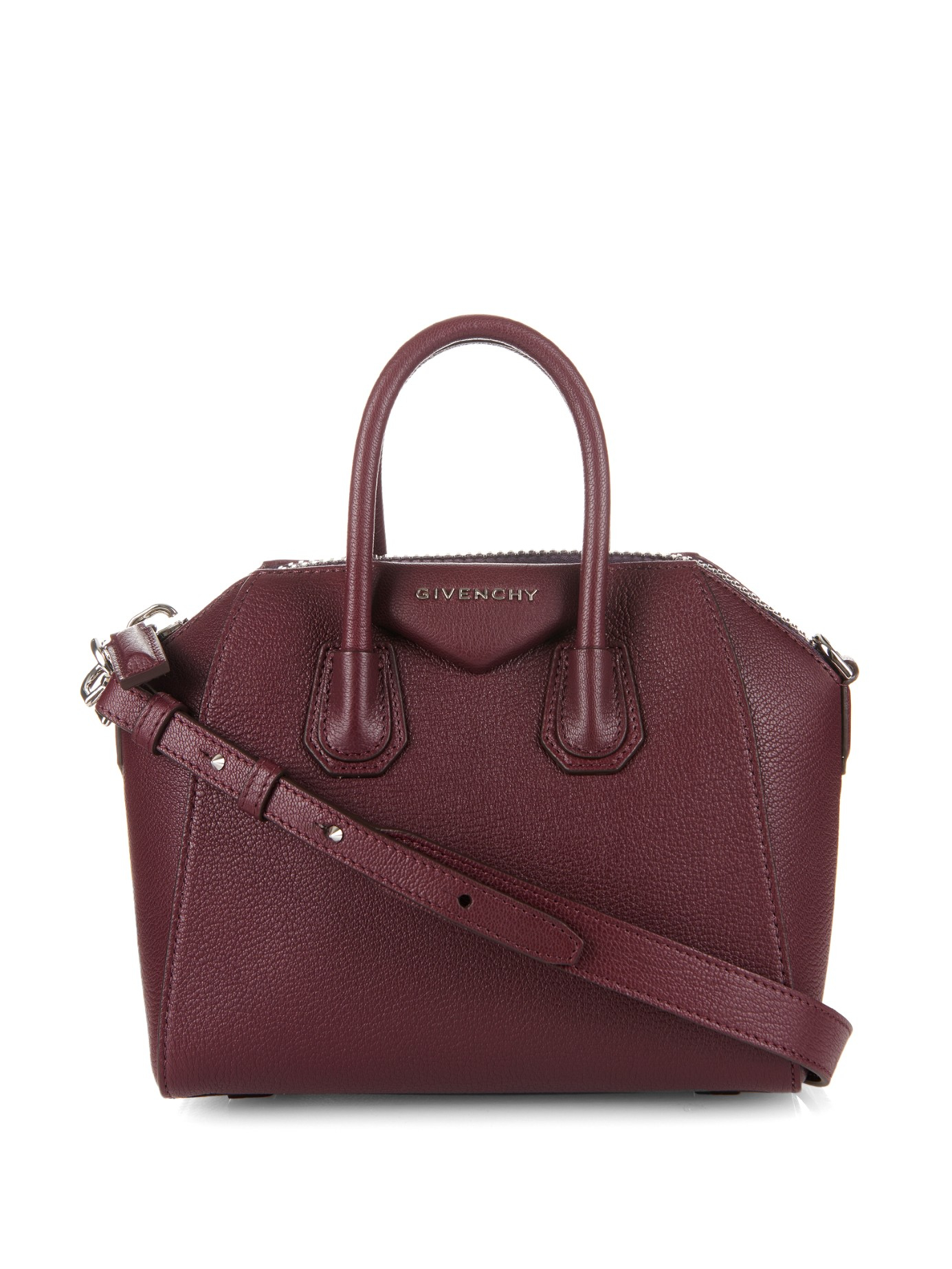 Givenchy Antigona Mini Leather Cross-Body Bag in Brown | Lyst