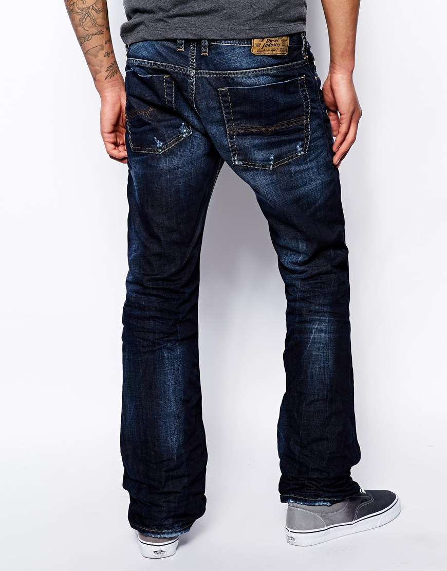 high rise dark wash bootcut jeans