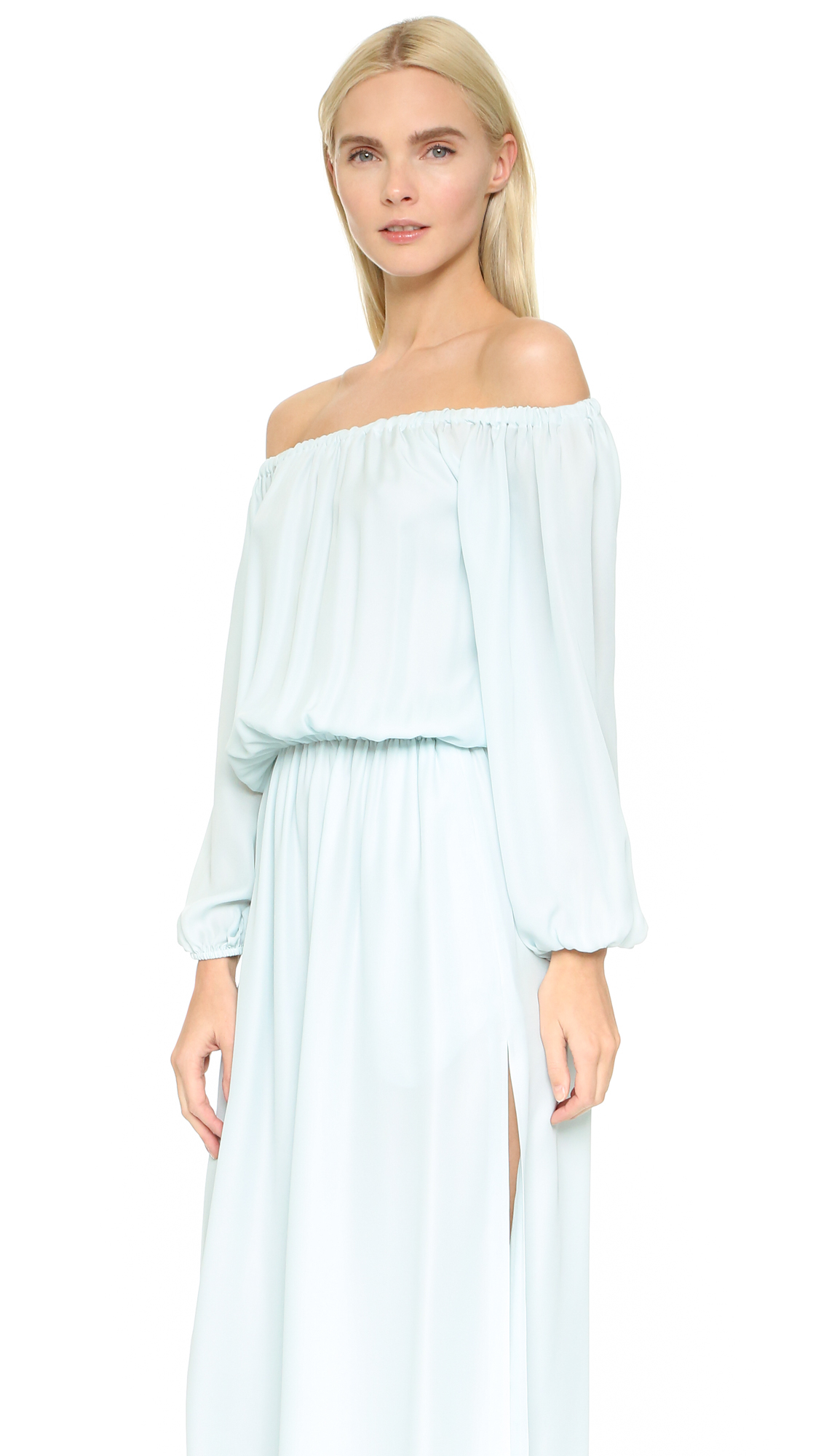 Lyst Tamara Mellon Peasant Dress In Blue Gallery