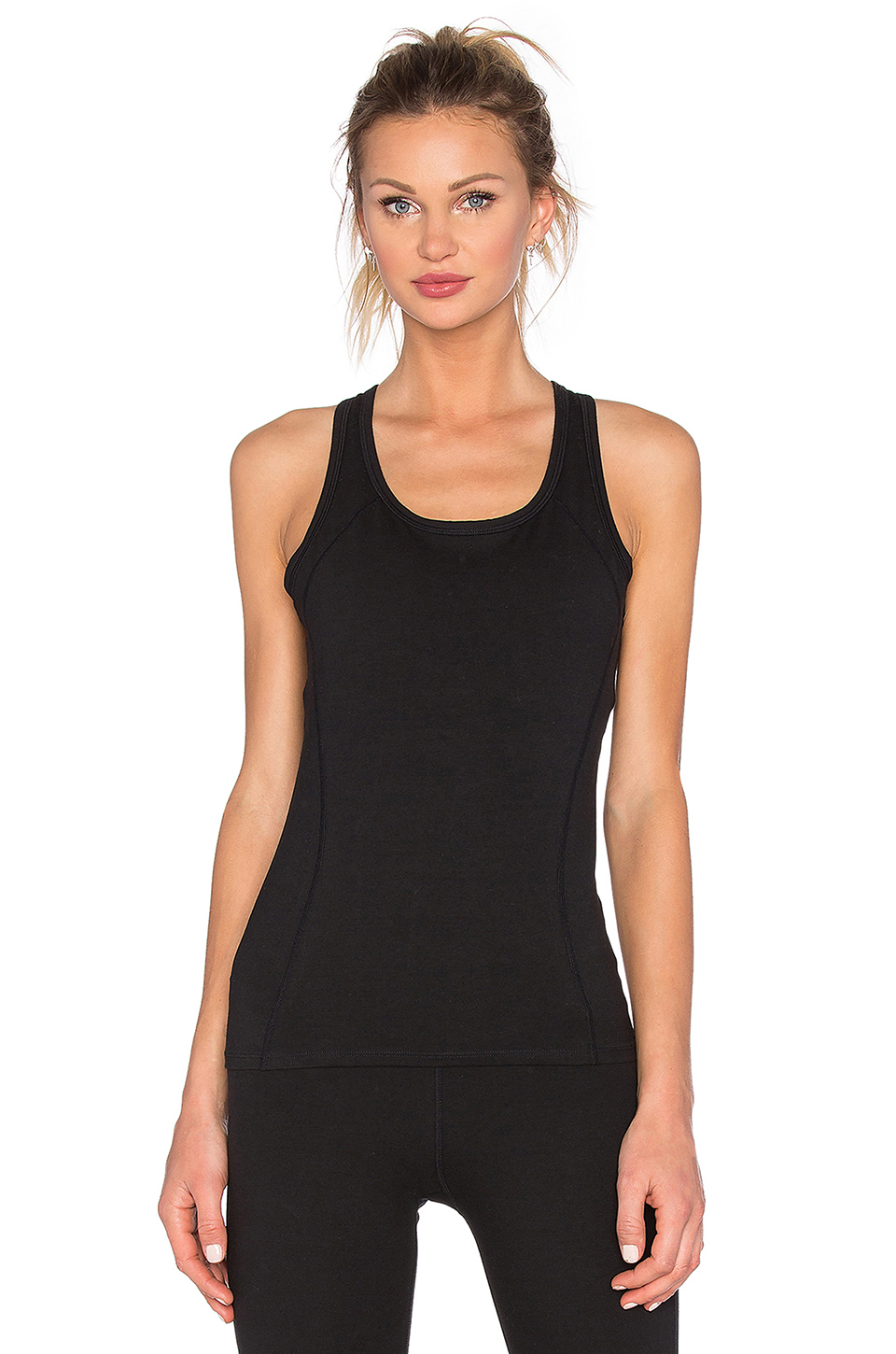 Lyst Yummie By Heather Thomson Jackie Racer Tank In Black