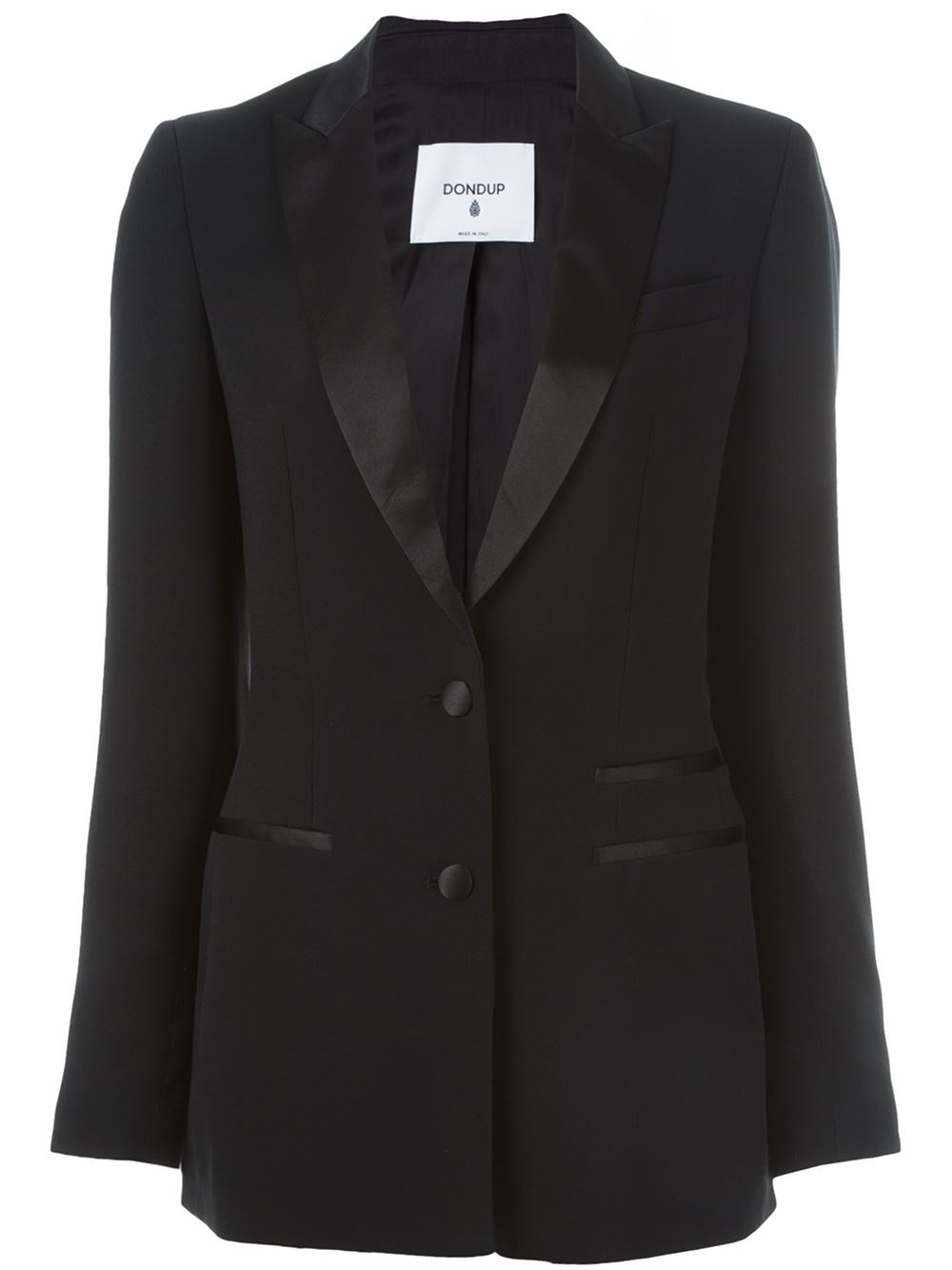 Lyst - Dondup Peaked Lapels Blazer in Black