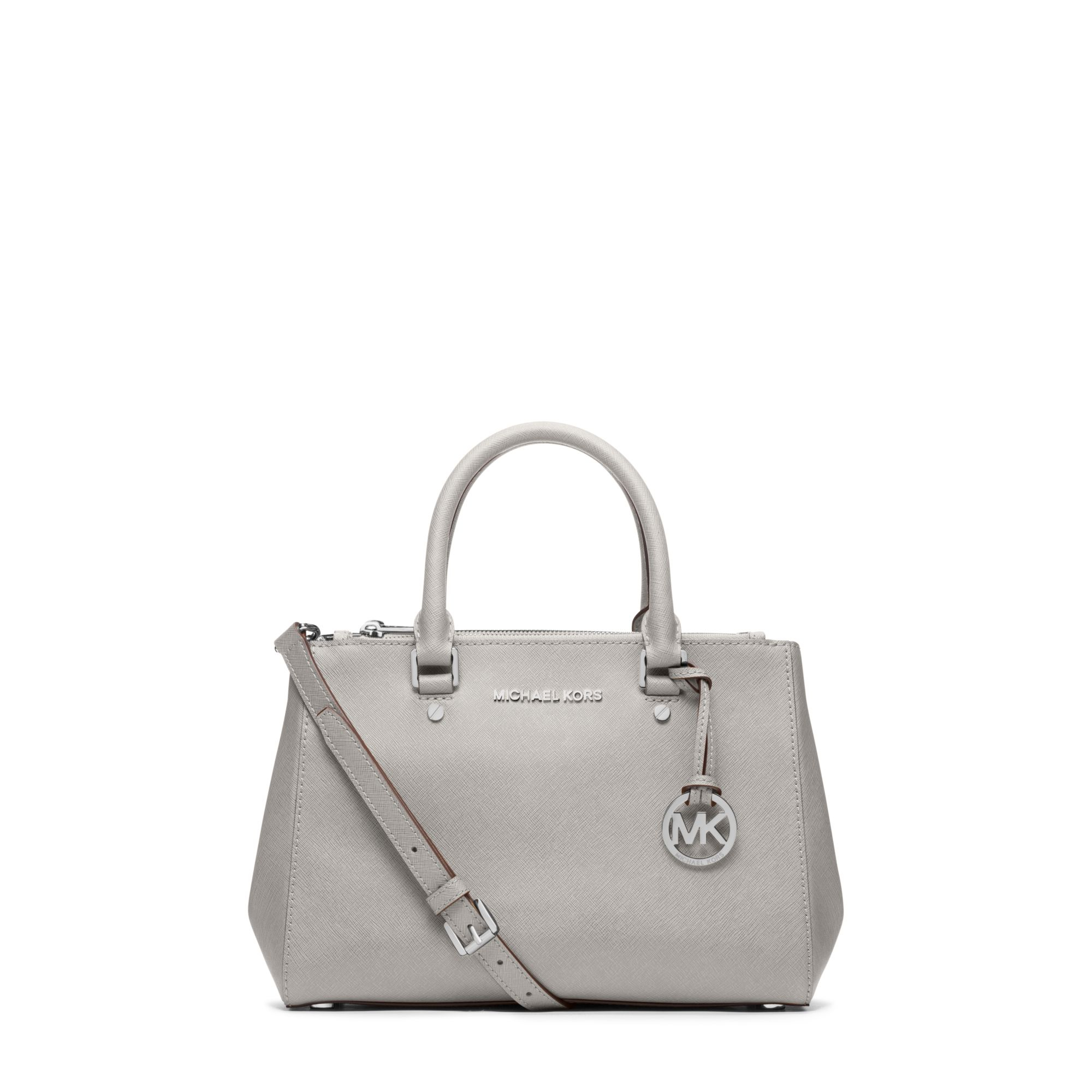 Lyst - Michael Kors Sutton Small Saffiano Leather Satchel in White