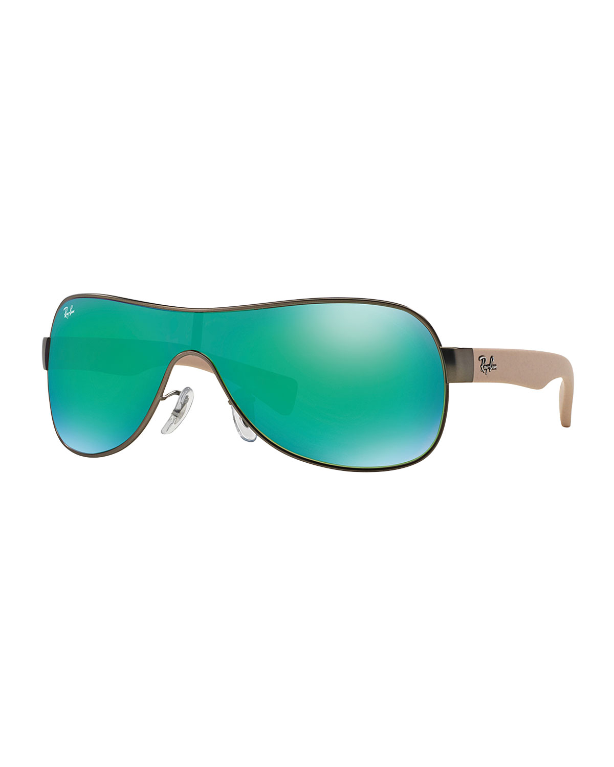 Lyst Ray Ban Mirror Shield Sunglasses In Metallic 