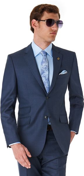 Ted Baker Tailored Fit Navy Suit in Blue for Men (navy) | Lyst