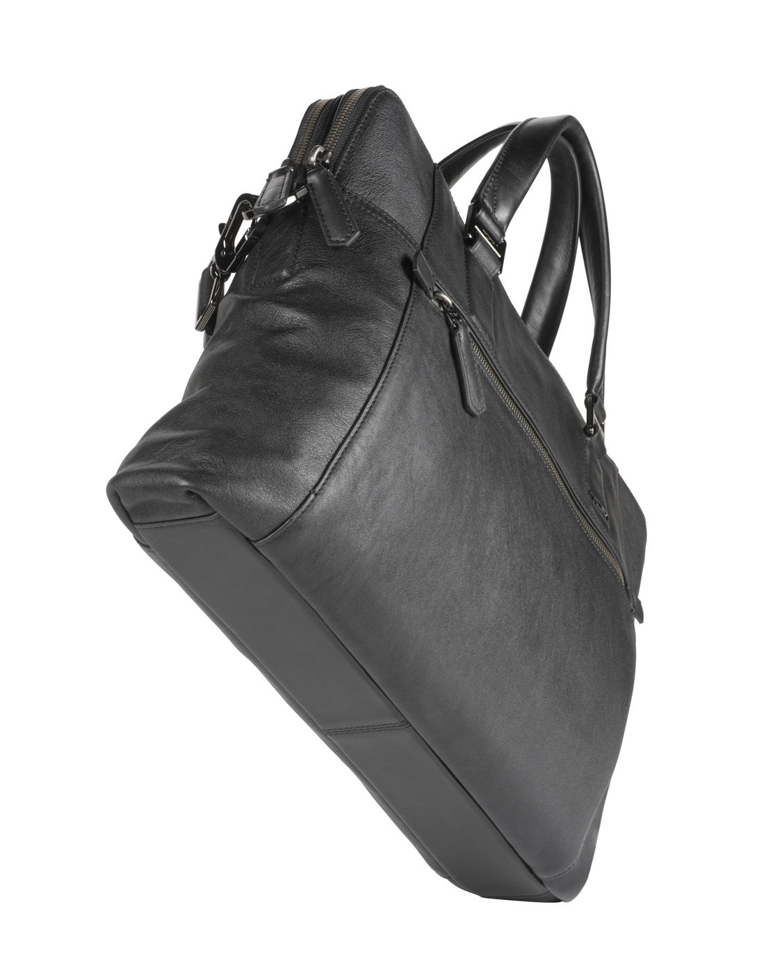 Tumi Branch Slim Black Leather Bag in Black for Men | Lyst
