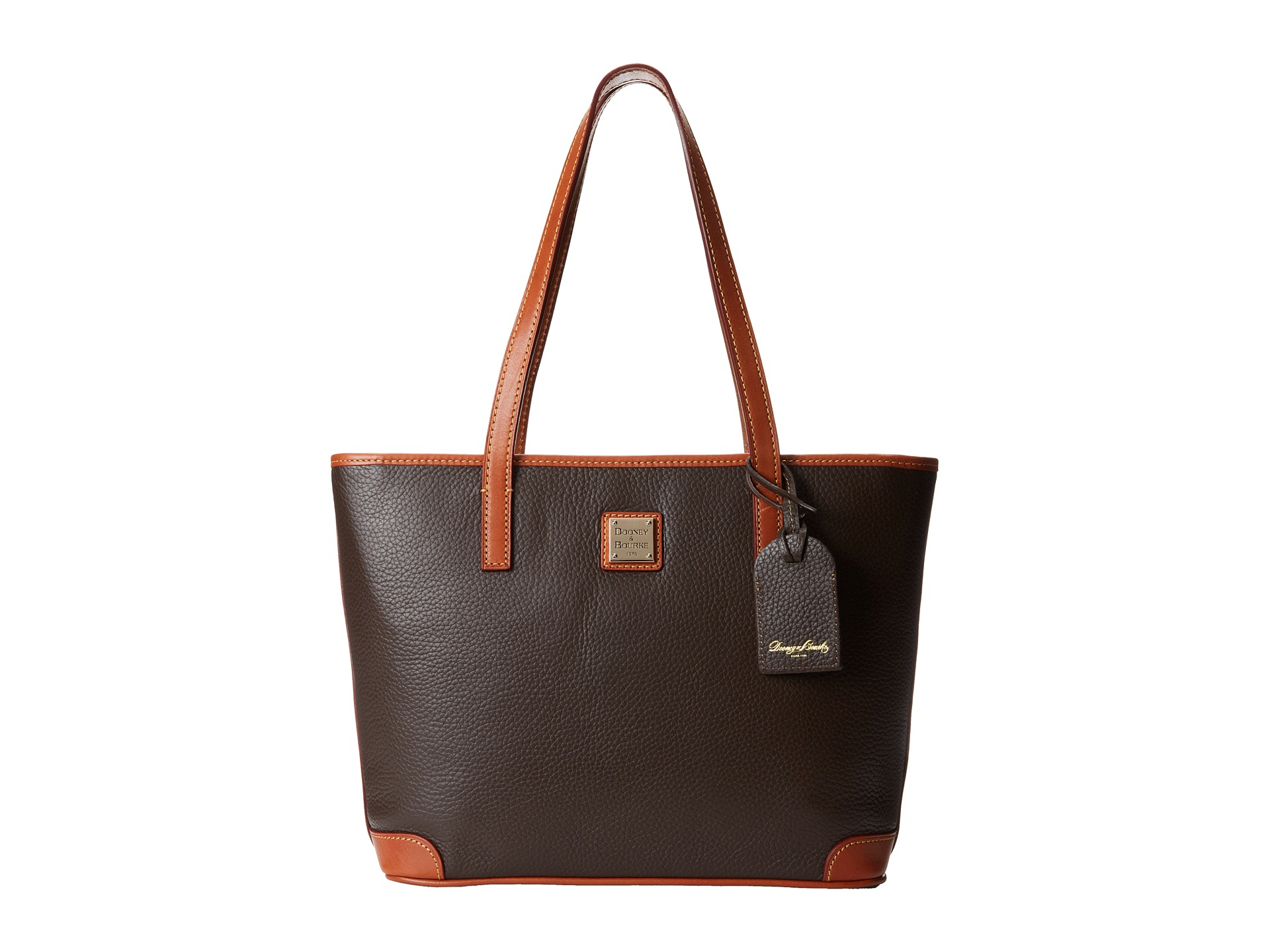 Dooney & Bourke Pebble Leather New Colors Charleston Shopper in Brown ...