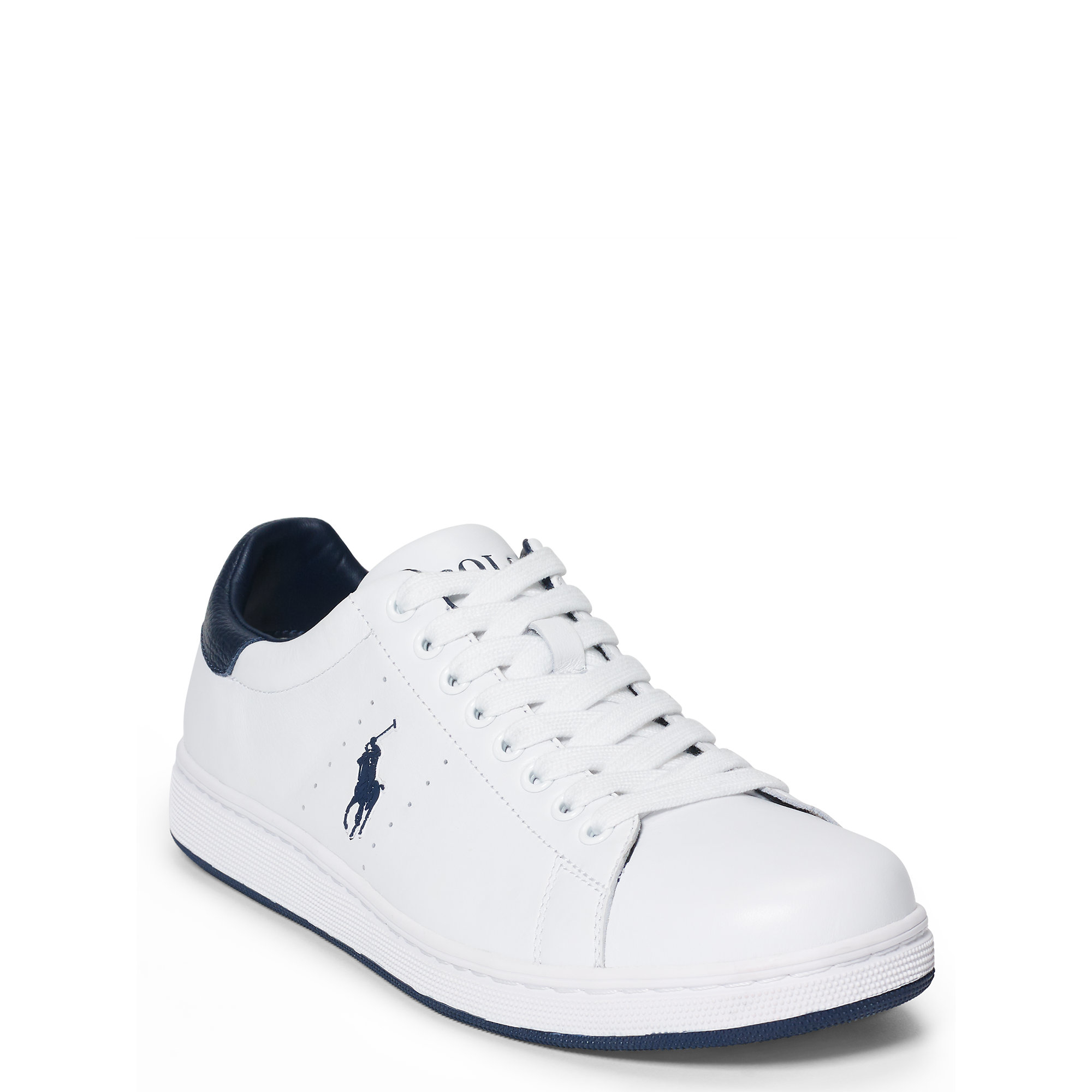 Polo Ralph Lauren Whickham Leather Sneaker in White for Men - Lyst