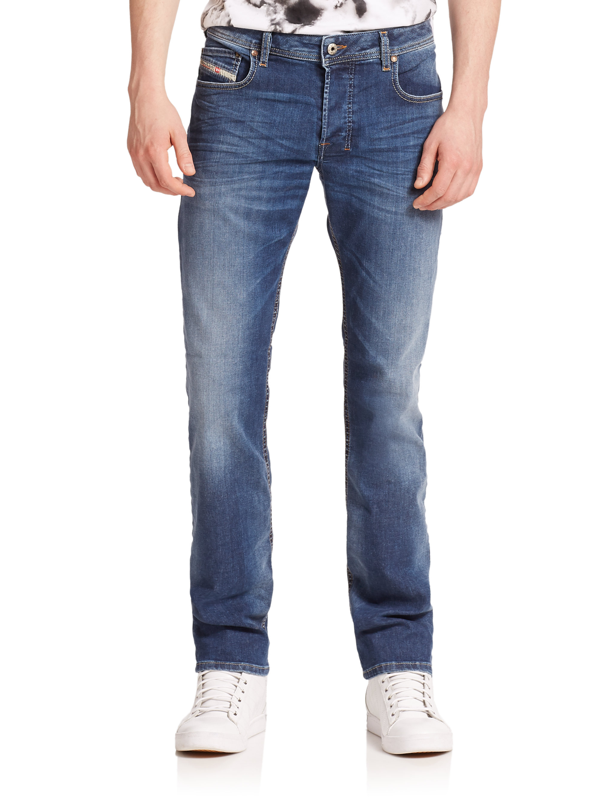 Diesel Zatiny Bootcut Jeans in Blue for Men | Lyst