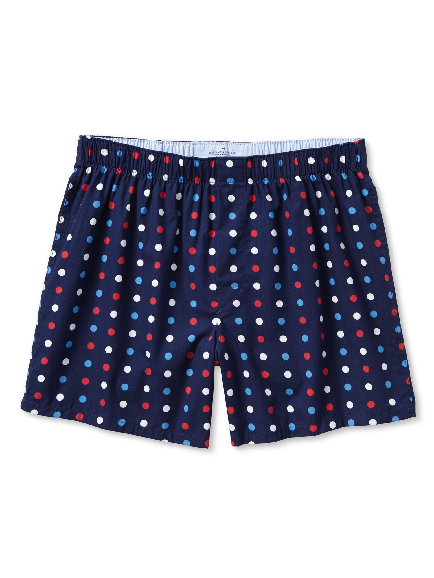 Banana Republic Polka Dot Boxer Comet Blue in Blue for Men (Comet blue ...