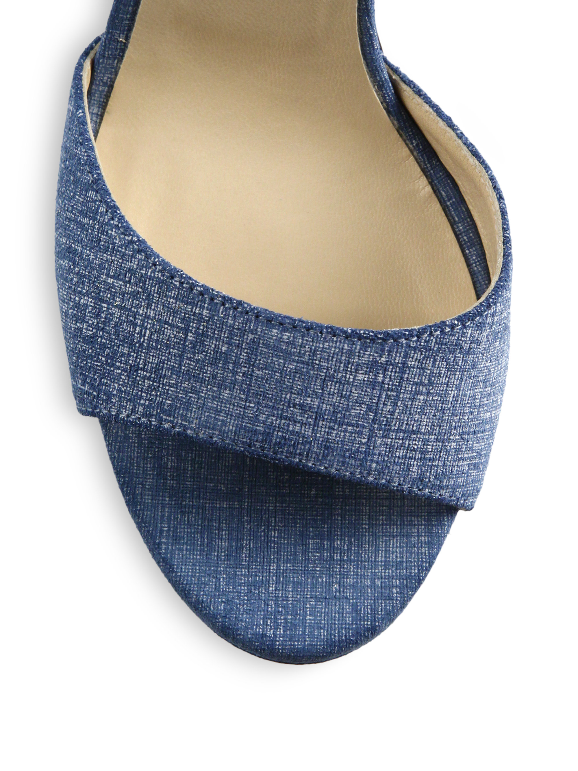 jimmy choo denim pump