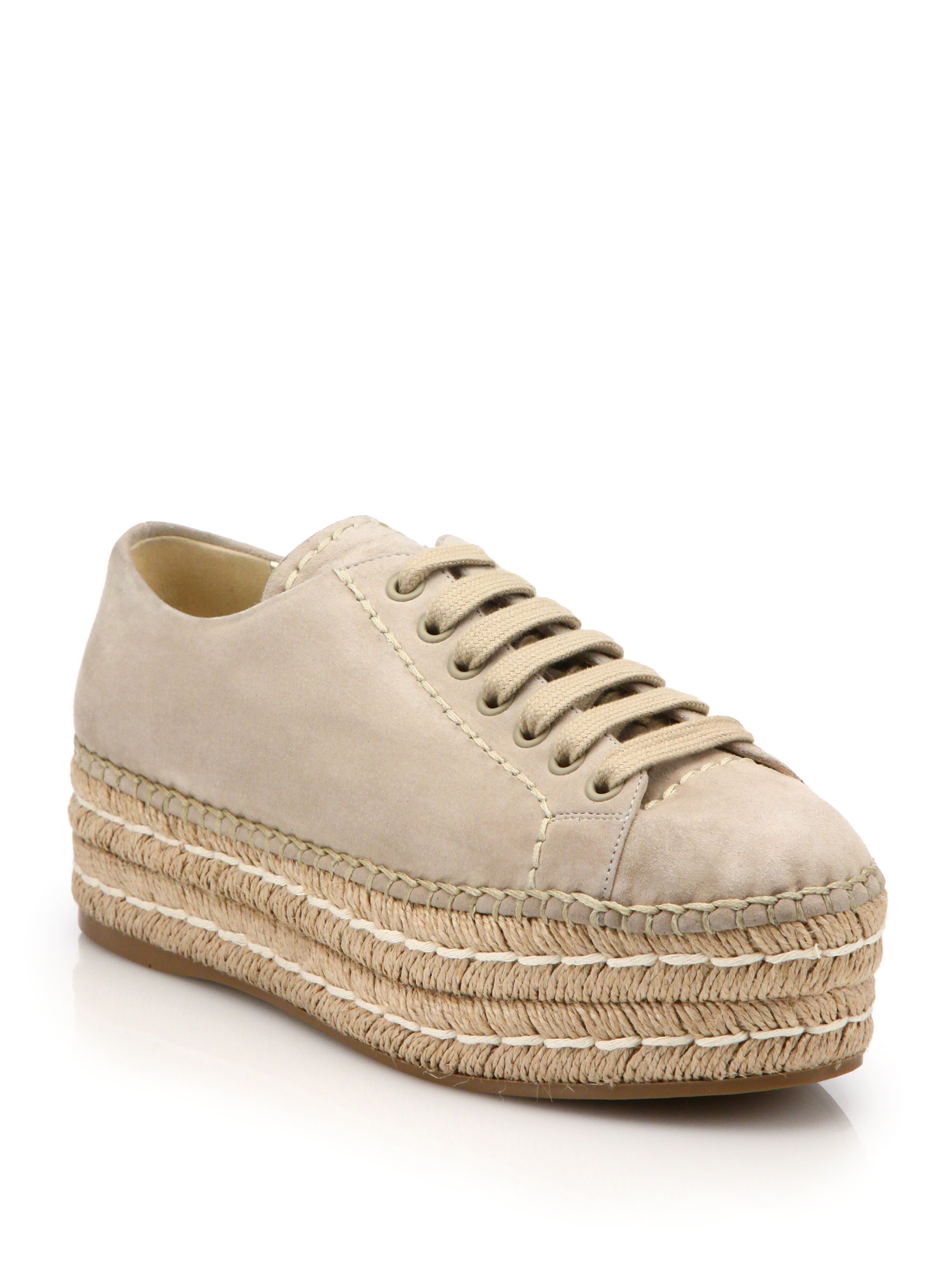 suede prada sneakers