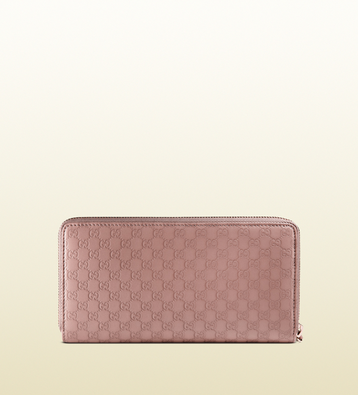 Lyst - Gucci Bow Microssima Leather Zip Around Wallet in Pink