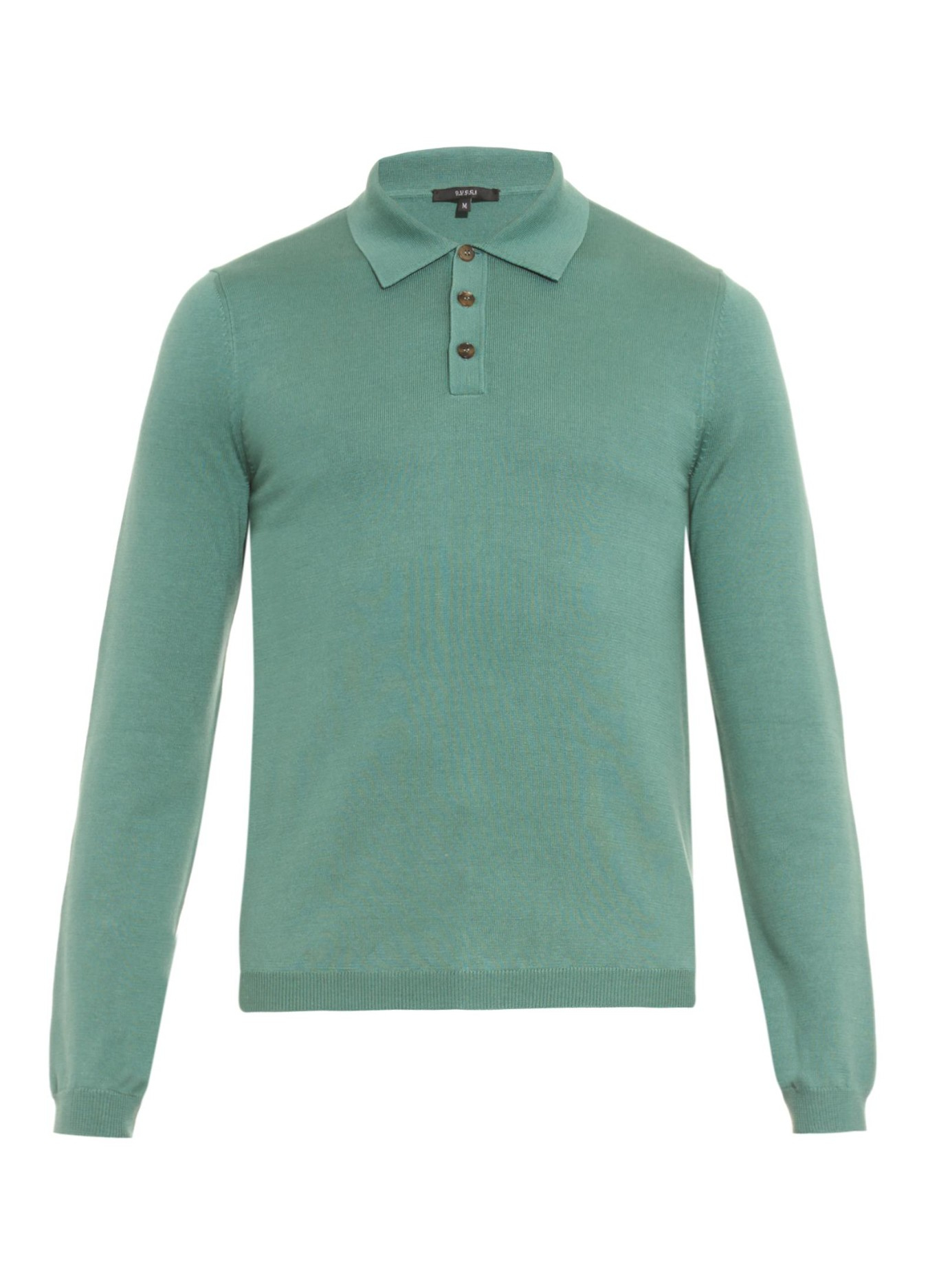Lyst - Gucci Silk And Cotton-blend Polo Shirt in Green for Men