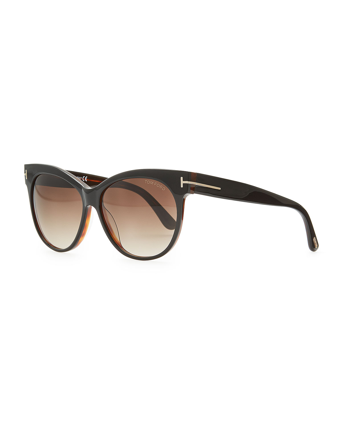 Lyst Tom Ford Saskia Acetate Cat Eye Sunglasses In Black