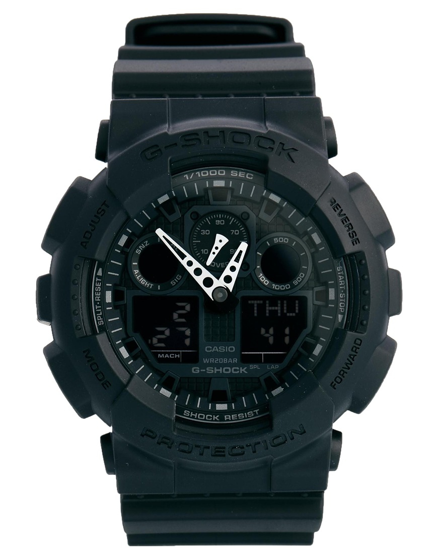 G-shock Gshock Analogue Black Watch Ga1001a1er in Black for Men | Lyst