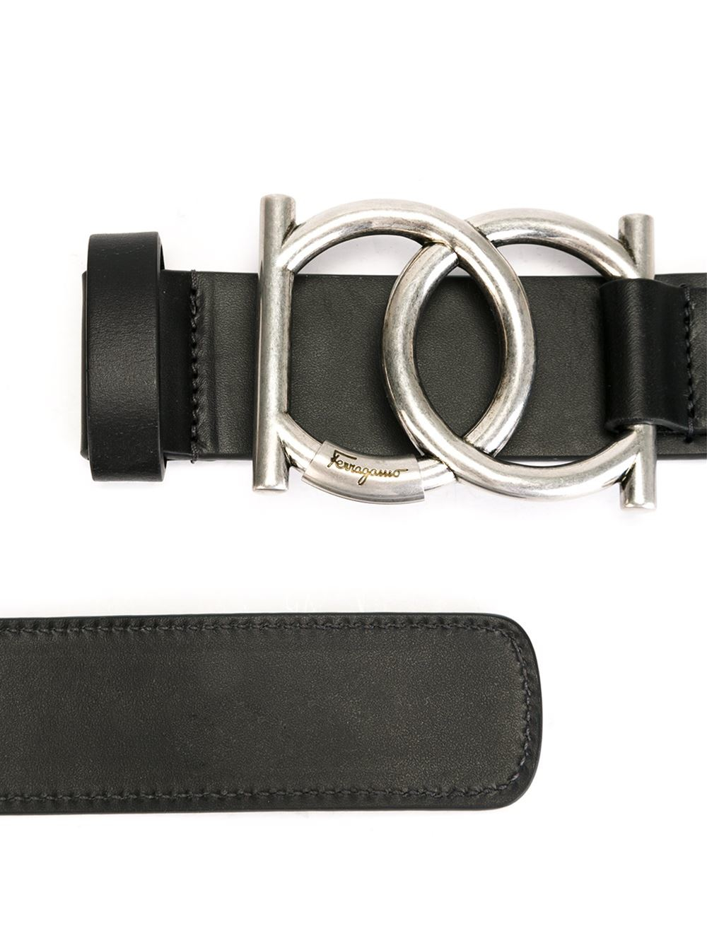  Ferragamo  Black Gancini Buckle  Belt for Men Lyst