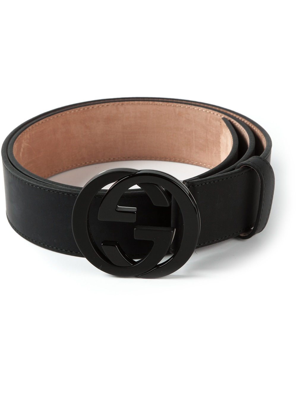 Gucci Logo Buckle Belt in Black for Men | Lyst
