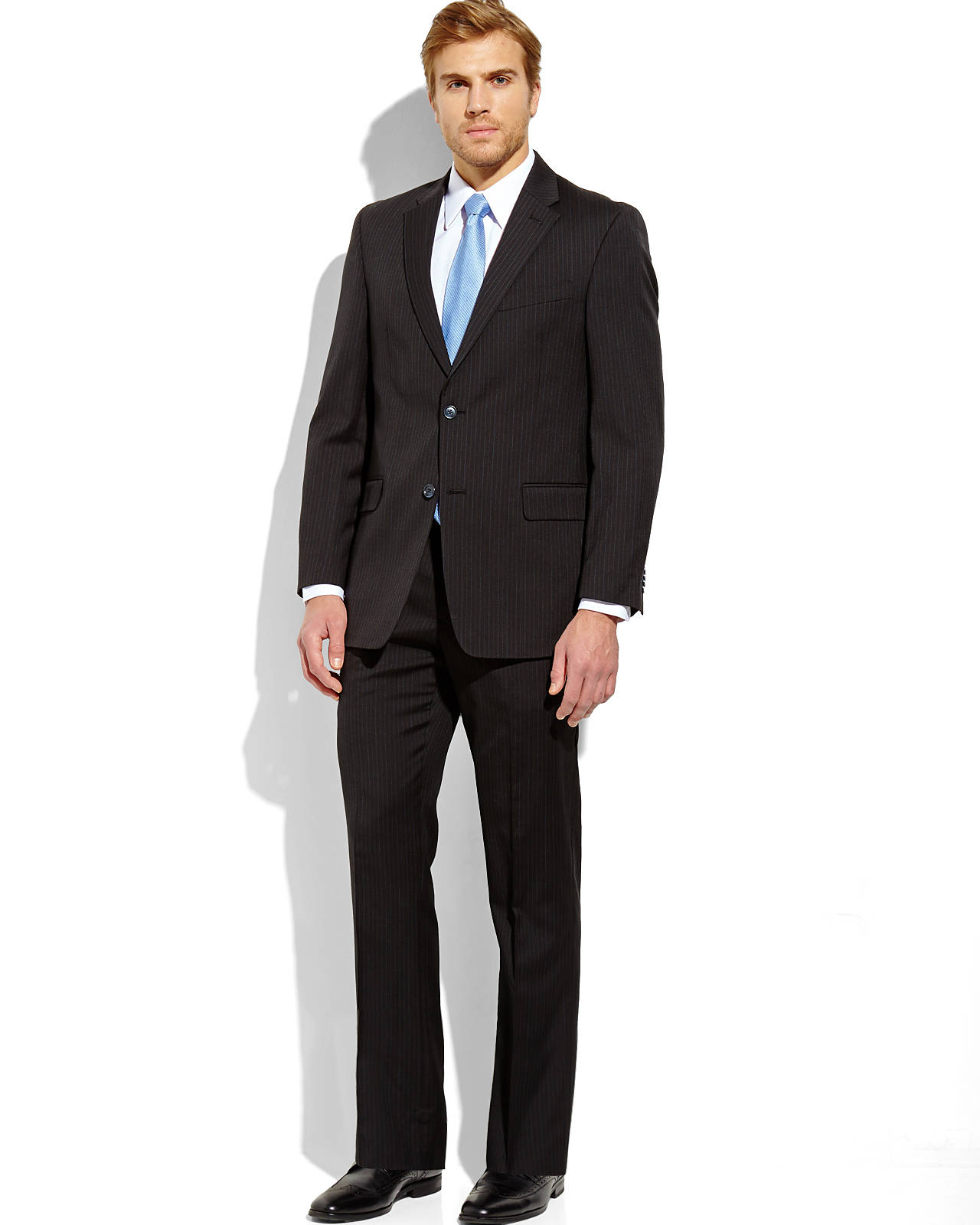 Tommy Hilfiger Black Multiple Stripe Suit for Men Lyst