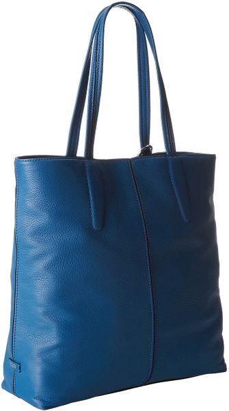 Tumi Carli Northsouth Leather Tote in Blue (Chambray) | Lyst