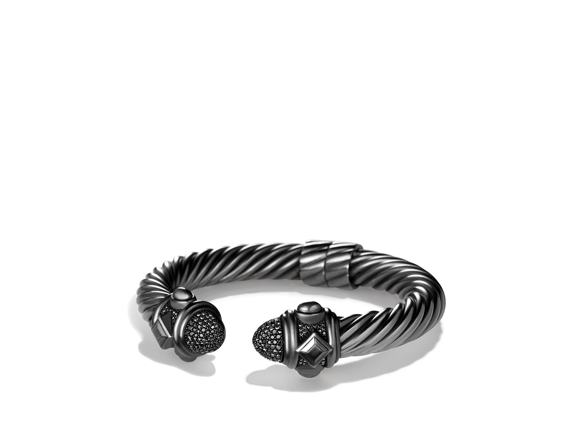 Lyst - David Yurman Renaissance Bracelet With Black Diamonds in Black
