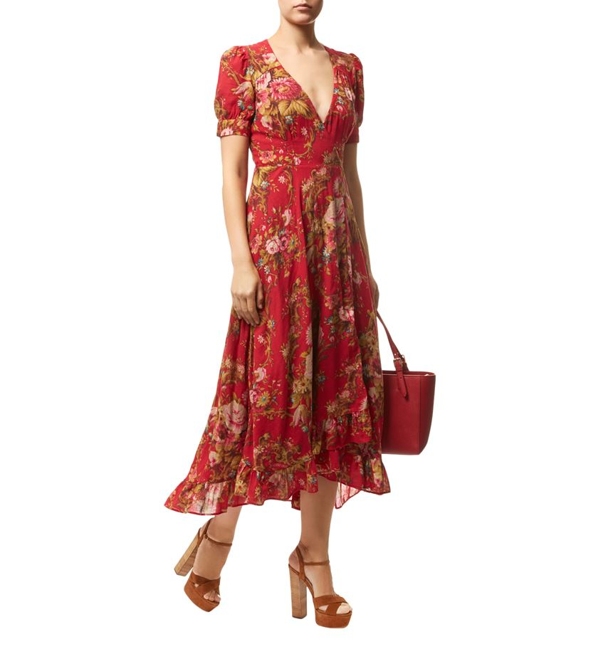 Denim And Supply Ralph Lauren Floral Wrap Dress In Red Lyst 6789