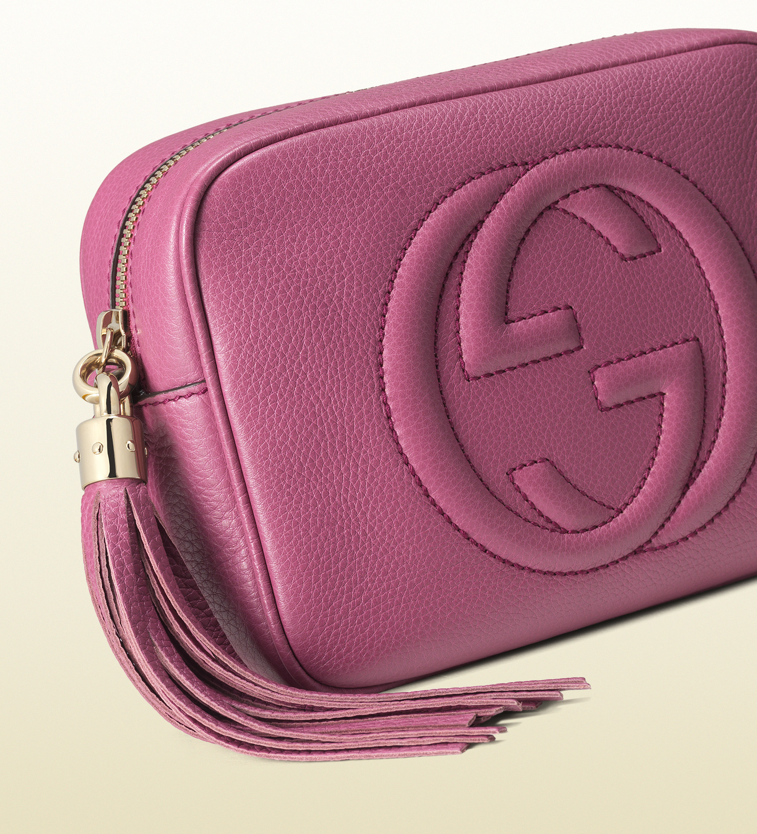 Gucci Soho Leather Disco Bag in Pink | Lyst