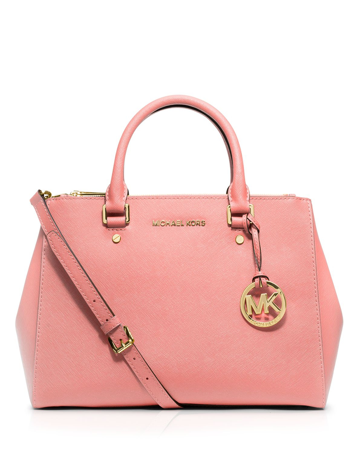 Michael michael kors Satchel - Sutton Medium in Pink | Lyst