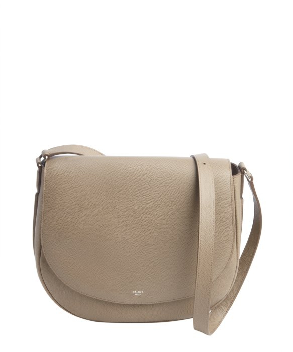 C¨¦line Taupe Leather Shoulder Bag in Khaki (taupe) | Lyst  