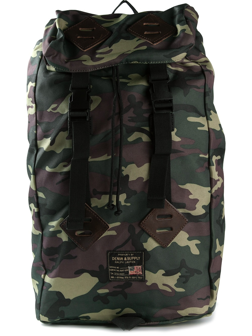 Ralph lauren Camouflage Backpack in Green for Men | Lyst