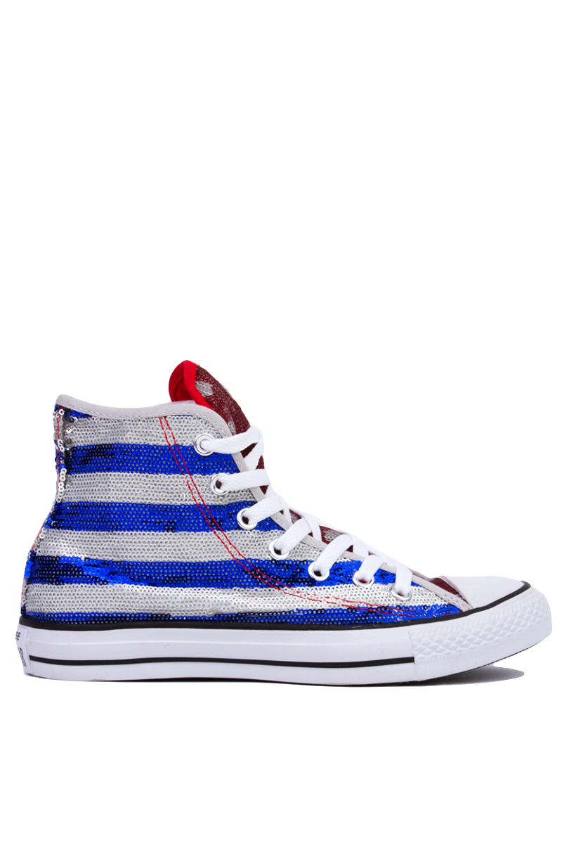 Converse Chuck Taylor All Star Americana Sequin Hi-top Sneakers - Red ...