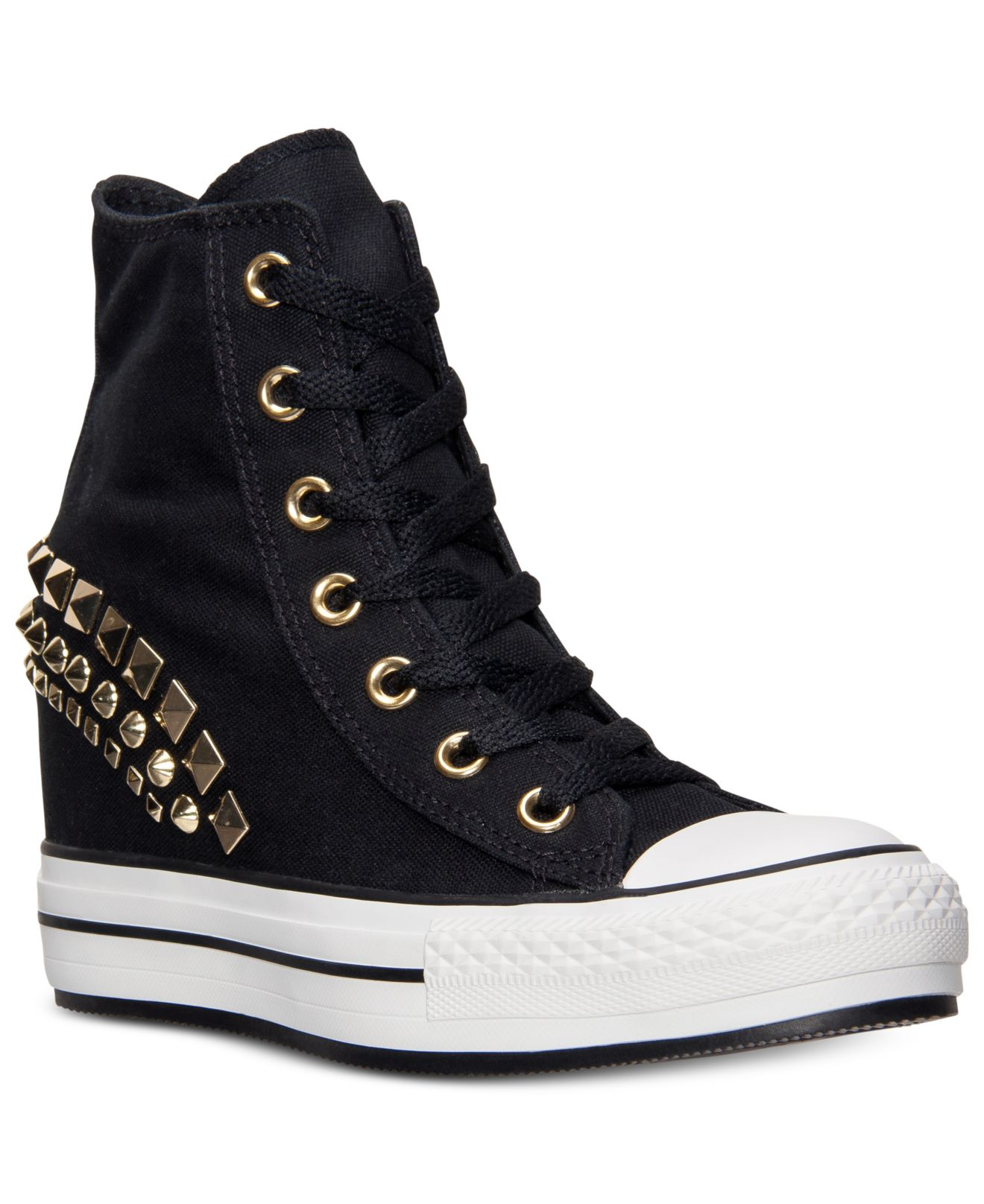 black converse womens platform