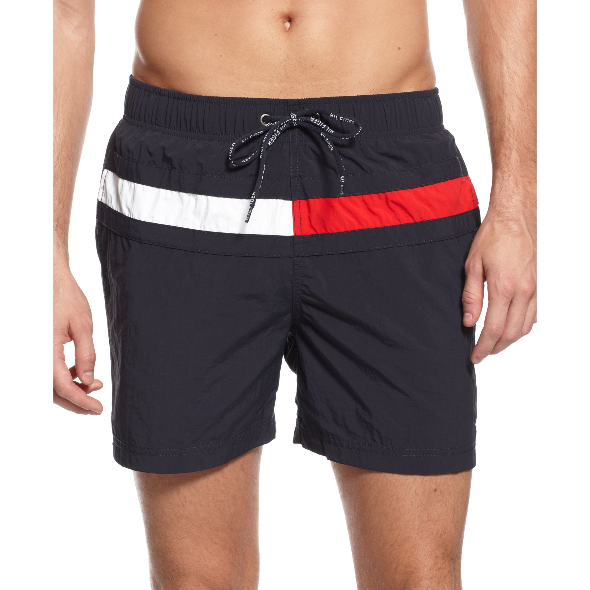 Lyst - Tommy Hilfiger Flag Swim Trunks European Collection in Blue for Men