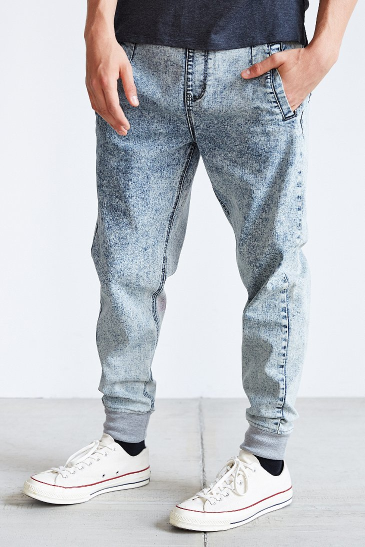 levi denim joggers mens