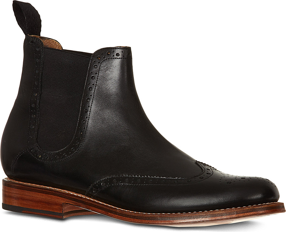 Grenson Jacob Chelsea Boots in Black for Men | Lyst