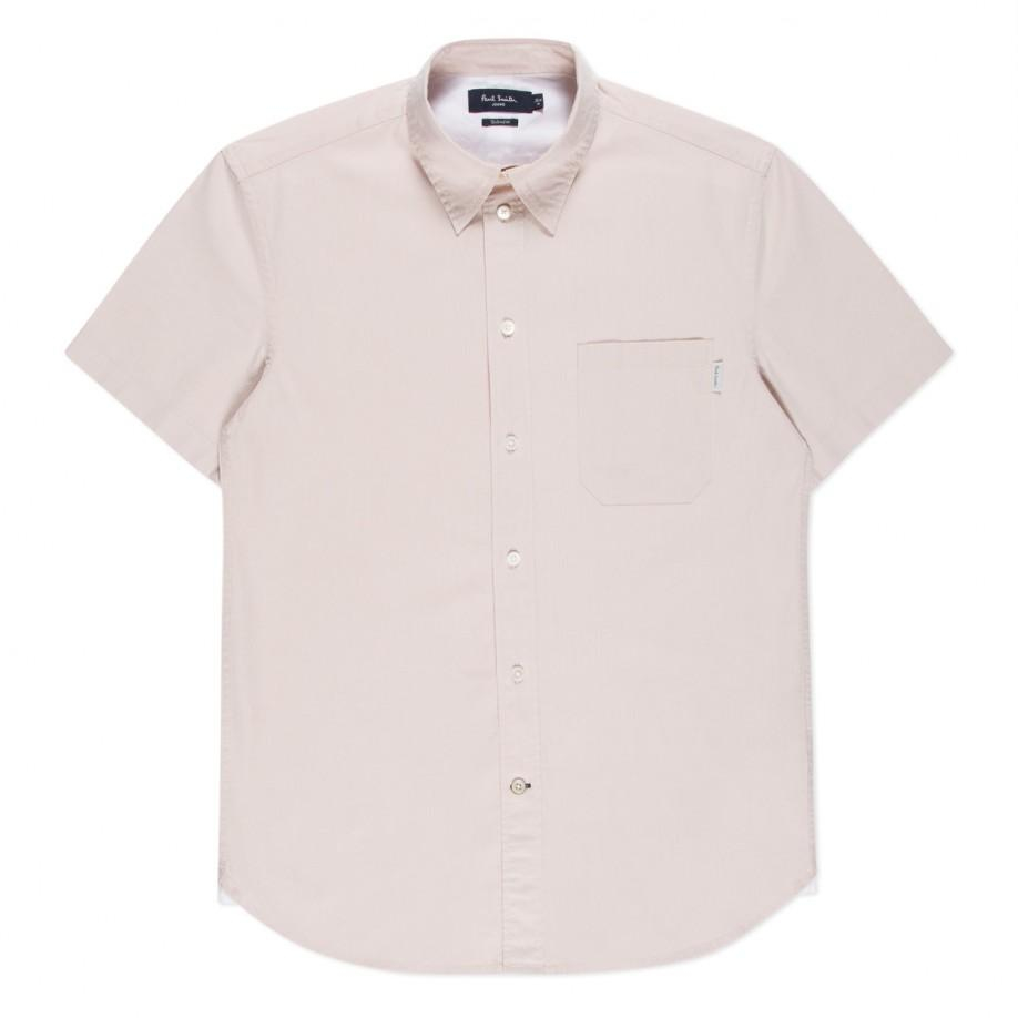 Lyst - Paul Smith Men's Light Pink Short-sleeve Oxford-cotton Shirt in