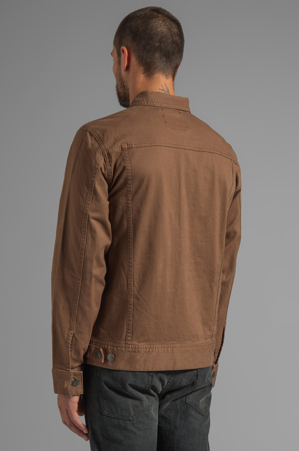 RVCA Jeano Denim Jacket in Tan in Brown for Men Lyst