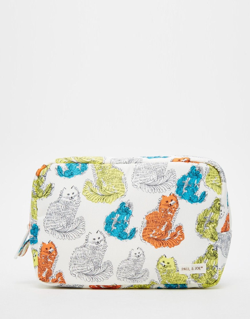 Lyst Paul Joe Asos Exclusive Cat Makeup Bag Creamy Foam Gallery