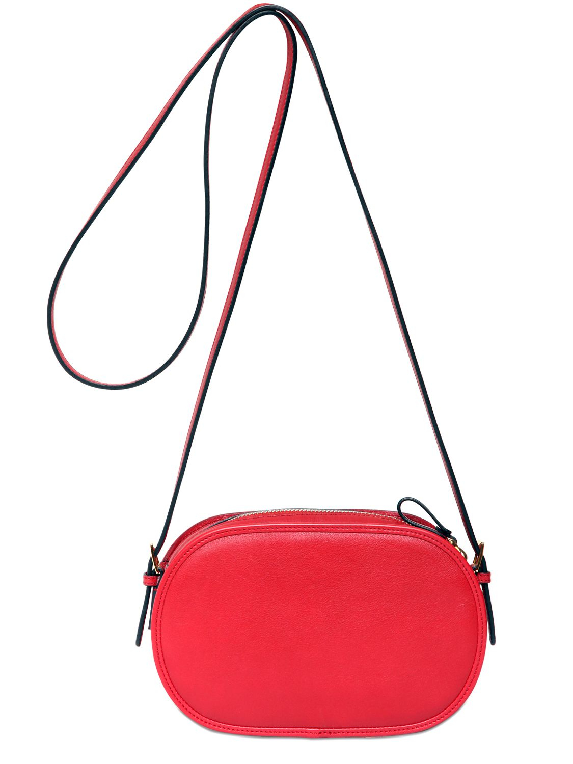Valentino Go Leather Shoulder Bag in Red | Lyst