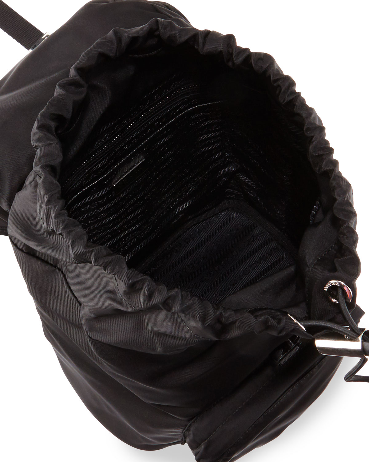 prada cross body handbags - Prada Vela Nylon Small Backpack in Black | Lyst