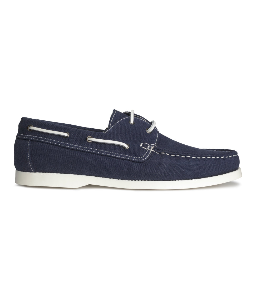 H&m Deck Shoes in Blue for Men | Lyst