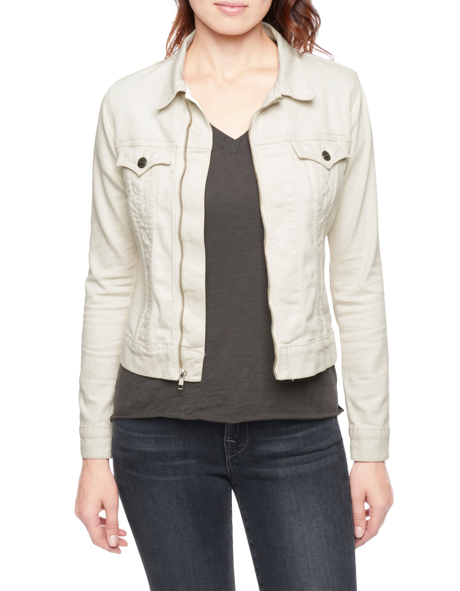 True Religion Dusty Western Womens Denim Jacket In White Lyst