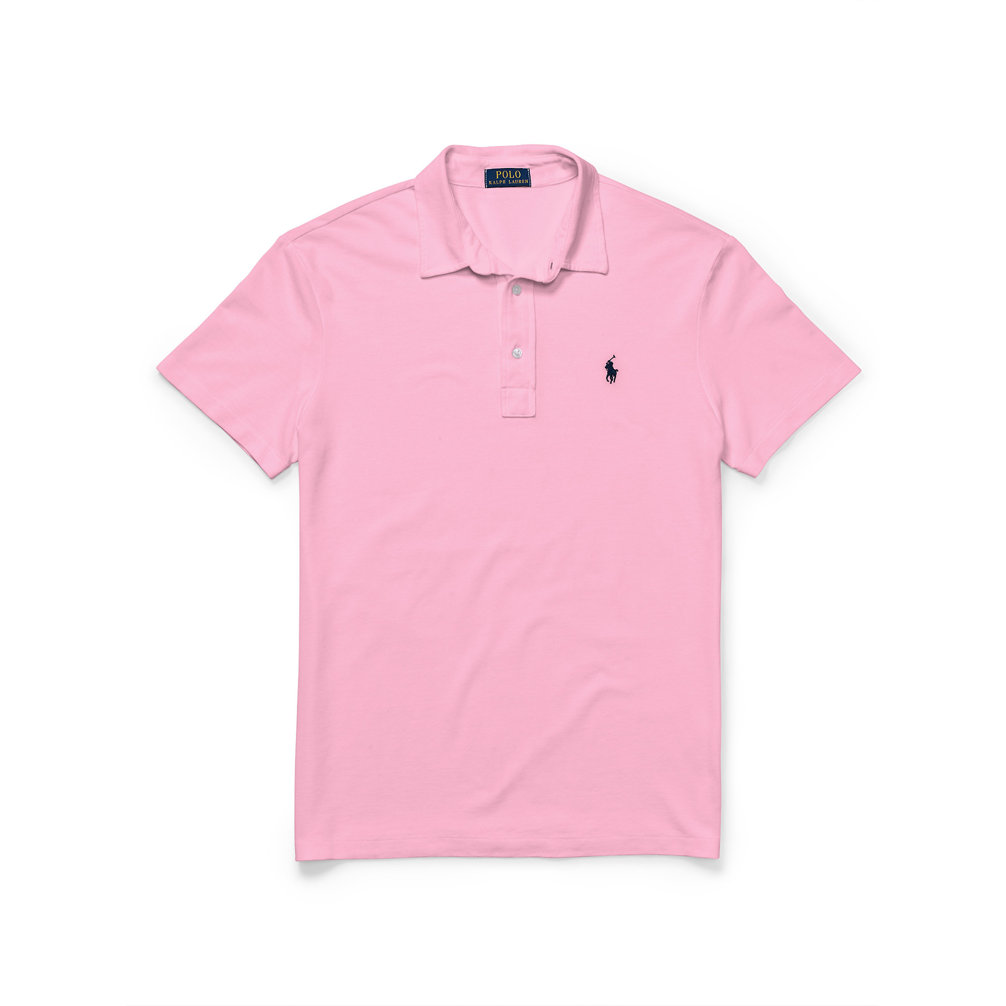 polo ralph featherweight mesh polo shirt in pink for lyst polo ralph featherweight mesh polo shirt in pink for lyst