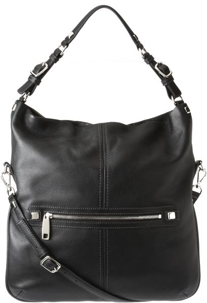 Nine West Nolita Leather Hobo Bag in Black (BLACK LEATHER) | Lyst
